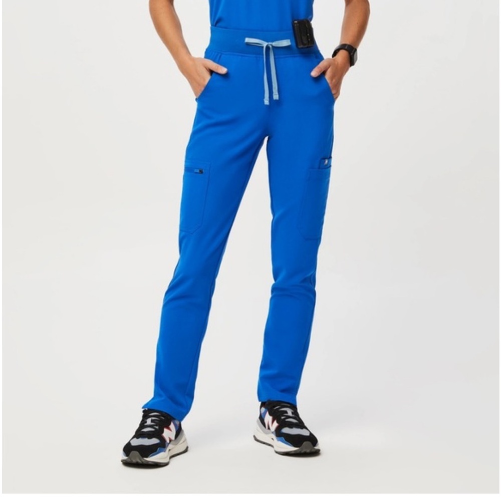Figs Royal Blue High Waisted Yolas